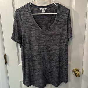 Athleta — black and white short-sleeves tee — XL